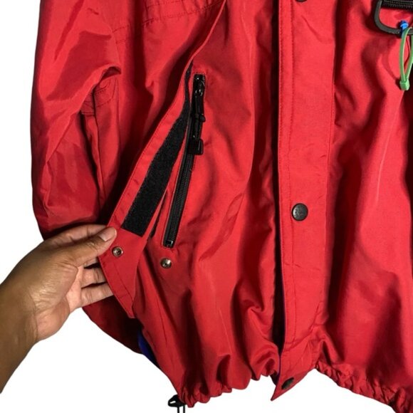 Mobius Men's Red Full Zip Hard Shell Ski Performance Jacket - Picture 4 of 14